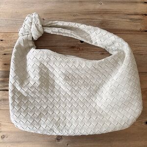 Urban Expressions Cream Woven Hobo Bag